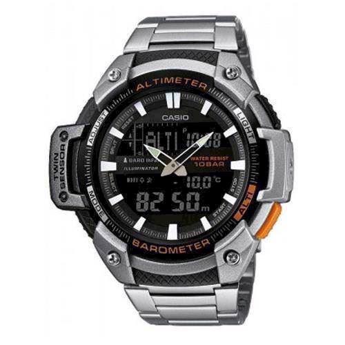 Image of Casio Classic / Retro sølv resin quartz multifunktion Herre ur, model SGW-450HD-1BER